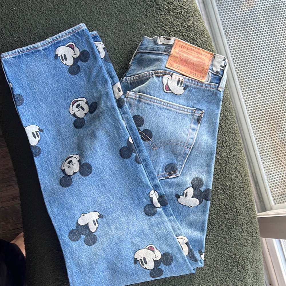 Mickey Mouse Blue Denim Jeans